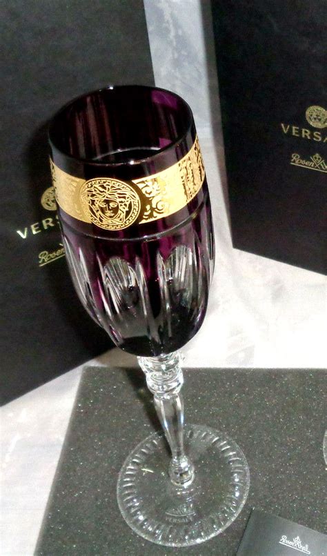 versace champagnerglas|Rosenthal VERSACE Gala Prestige Purple.